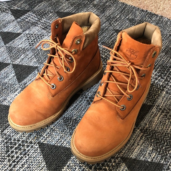 Cinnamon Timberland Construction Boots 